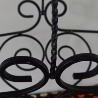 Vintage metalen krantenbak