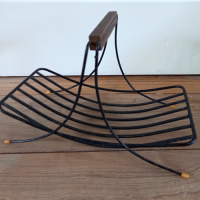 Vintage metalen fruitmandje