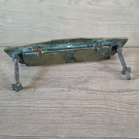 Vintage retro brievenbus van brons