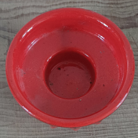 Vintage waxinelichthouder rood