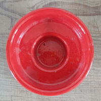 Vintage waxinelichthouder rood