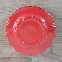 Vintage waxinelichthouder rood