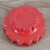 Vintage waxinelichthouder rood