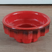 Vintage waxinelichthouder rood