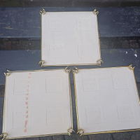 Tegel onderzetters met afbeelding rijtuigjes voor pannen