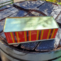 Koektrommel met schildering en strepen