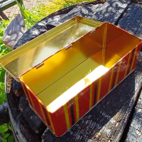 Koektrommel met schildering en strepen