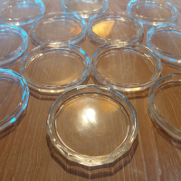 Doosje met glazen onderzetters