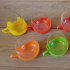 Glazen theekopjes met plastic houder van Melitta