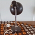 Vintage bureaulamp met bruine teint