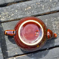 Vintage theepotje met filter