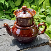 Vintage theepotje met filter