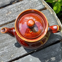 Vintage theepotje met filter