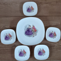 Gebakset Rheinpfalz Hartporzellan vintage met klassieke afbeelding