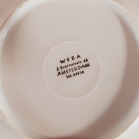 Vintage vlees- of kaaschaaltjes van WEBA Amsterdam