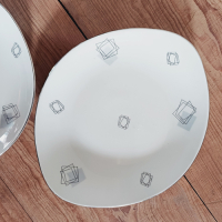 Vintage vlees- of kaaschaaltjes van WEBA Amsterdam