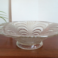 Vintage glazen schaal