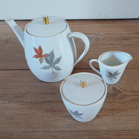 Vintage servies met bladmotief Seltmann Weiden Bavaria