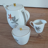 Vintage servies met bladmotief Seltmann Weiden Bavaria