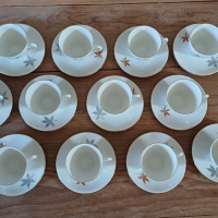 Vintage servies met bladmotief Seltmann Weiden Bavaria