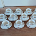 Vintage servies met bladmotief Seltmann Weiden Bavaria