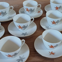 Vintage servies met bladmotief Seltmann Weiden Bavaria