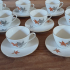 Vintage servies met bladmotief Seltmann Weiden Bavaria
