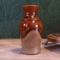 Vintage Vaas W. Germany in bruine tinten