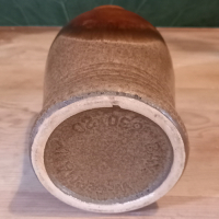 Vintage Vaas W. Germany in bruine tinten