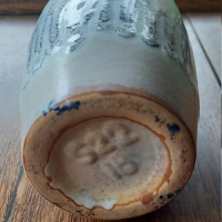 Vintage vaasje W. Germany met grijstinten