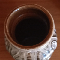 Vintage vaasje W. Germany in grijsblauwe tinten