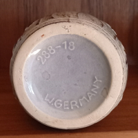 Vintage vaasje W. Germany in grijsblauwe tinten