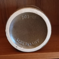 Vintage W. Germany vaas in bruine teinten