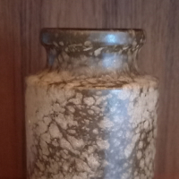 Vintage W. Germany vaas in bruine teinten