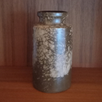 Vintage W. Germany vaas in bruine teinten