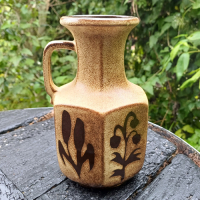 Vintage vaasje met handvat West Germany Scheurich