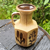 Vintage vaasje met handvat West Germany Scheurich