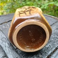 Vintage vaasje met handvat West Germany Scheurich