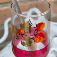Sherry en portglaasjes in goud en roze