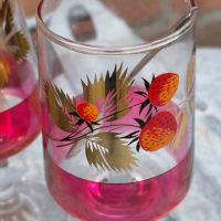 Sherry en portglaasjes in goud en roze