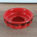 Vintage waxinelichthouder rood
