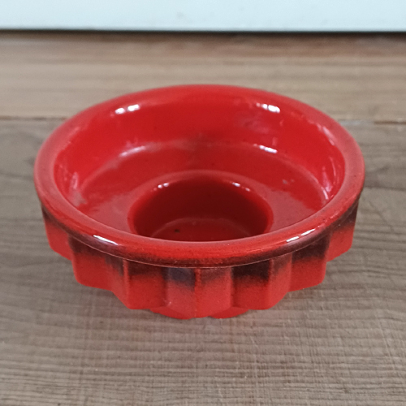Vintage waxinelichthouder rood