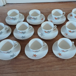 Vintage servies met bladmotief Seltmann Weiden Bavaria
